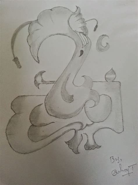 Ganesh Sketch Images At Paintingvalley Explore Collection Of