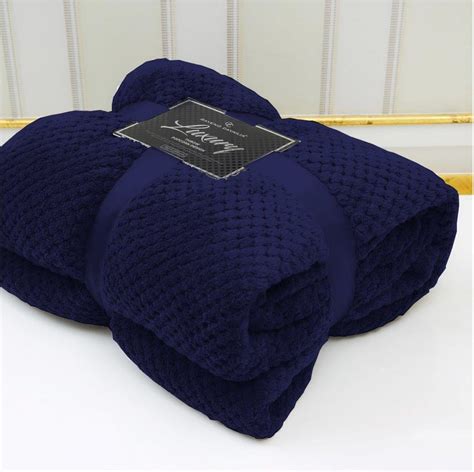 Velvetio Luxury Waffle Fleece Popcorn Throw Extra Large Thermal Warm