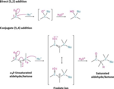 19 13 Conjugate Nucleophilic Addition To α β Unsaturated Aldehydes And Ketones Organic