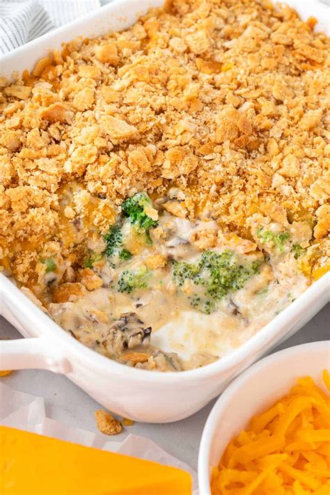 The Best Broccoli Casserole Recipe With Sharp Cheddar Cheese And