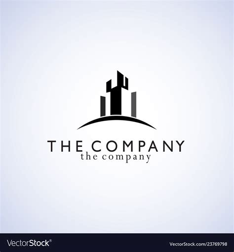 Building logo ideas design Royalty Free Vector Image