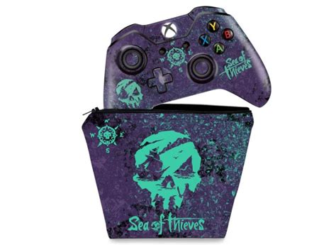 Capa Case E Skin Adesivo Xbox One Fat Controle Sea Of Thieves Bundle