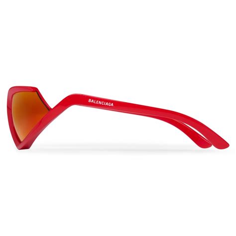 Balenciaga Side Xpander Cat Sunglasses Red Sunglasses