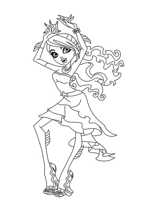 Lagoona Monster High Coloring Pages Clip Art Library