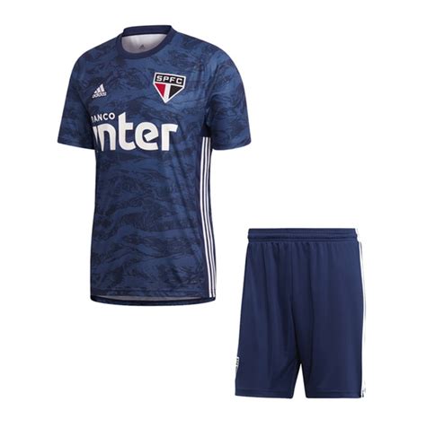 19/20 Kids Sao Paulo FC Goalkeeper Blue Soccer Kit (Shirt+Shorts) Model ...