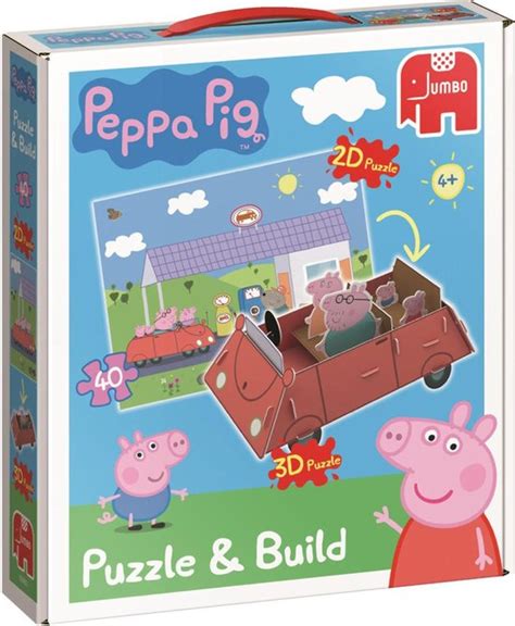 Peppa Pig Puzzel En Bouw 2D En 3D Bol