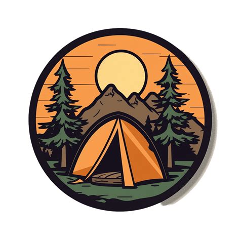 Camp Logo Camp Png Outdoor Camping Large Sticker Camping Sticker