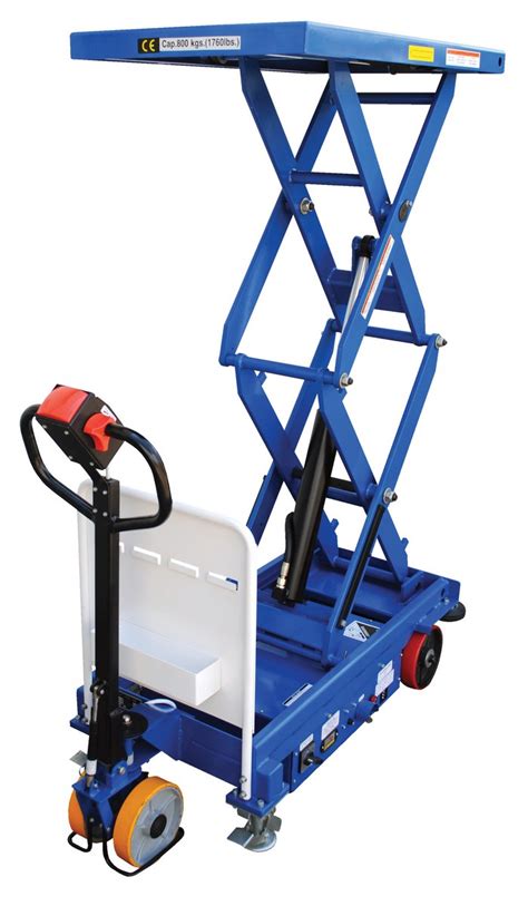 Powered Drive And Powered Lift Hydraulic Scissor Carts Cart Dc Ctd