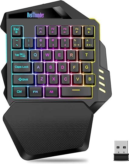 Redthunder G Teclado Gaming Para Con Una Sola Mano Wireless Bater A