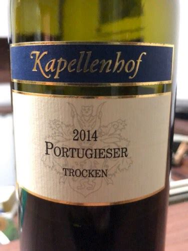 Kapellenhof Portugieser Trocken Vivino Us