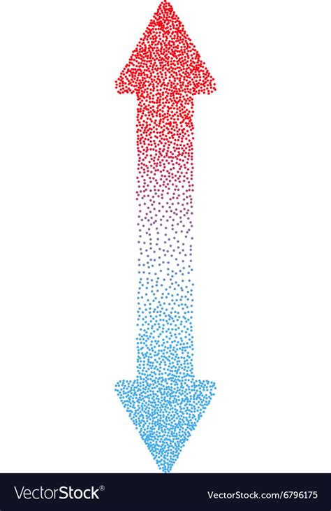 Hot And Cold Arrow Vertical FINAL Royalty Free Vector Image