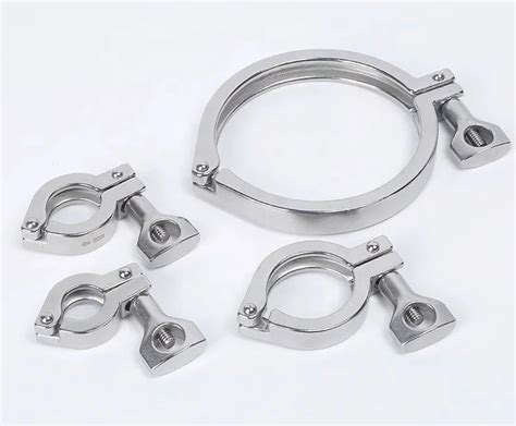 Stainless Steel Ss304 Sanitary Fitting Tri Clamp Clover Sanitary Single