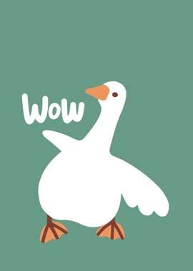 Goose Wow Poster Picture Metal Print Paint By 3am Displate