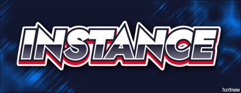 instance text effect  logo design word