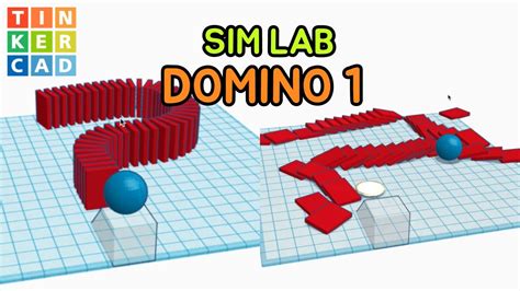 Domino Mission Easy Tinkercad D Modeling Sim Lab Youtube