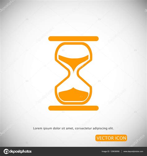 Simple Hourglass Icon Stock Vector Image By SimVA 129836956