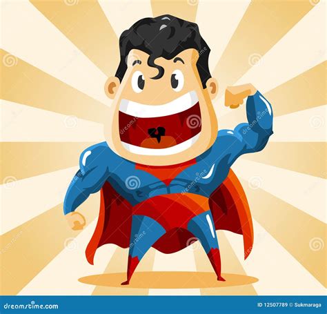 strong super hero stock illustration illustration  sign