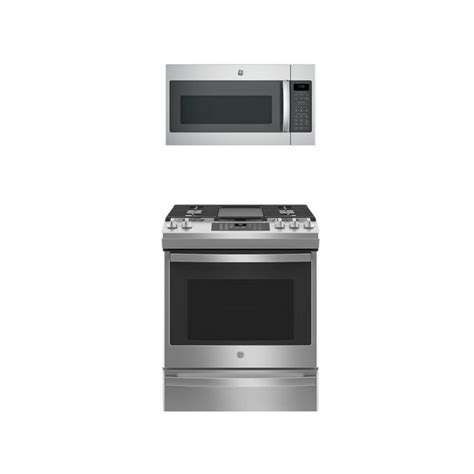 GE® 2 Piece Stainless Steel Kitchen Package | Appliance Plus