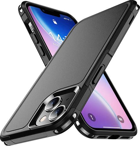 iPhone 14 Case Heavy Duty Full-Body Shockproof Case Black