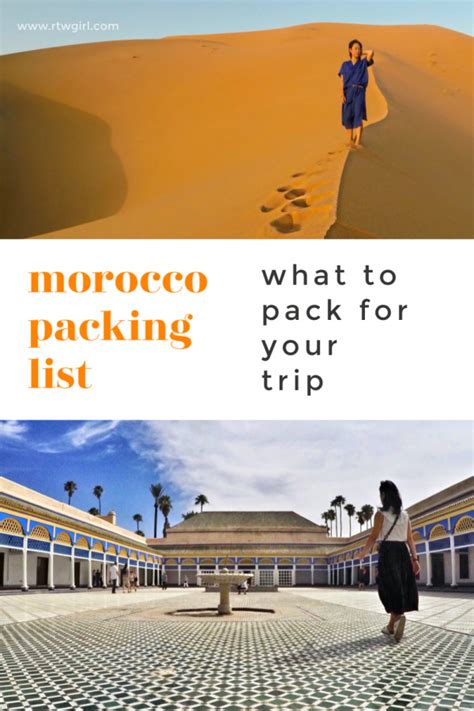 Morocco Packing List For Women | What To Pack And Wear In Morocco