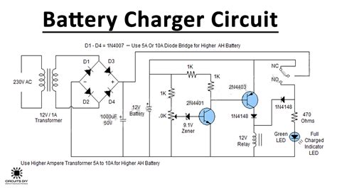 12v Lead Acid Battery Charger Circuit Circuit Diagram