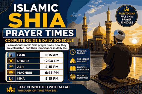 Unlock The Secrets Of Toronto Shia Prayer Times Your Daily Guide