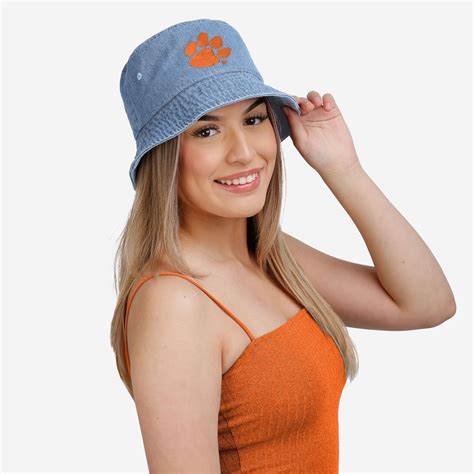 Clemson Tigers Denim Bucket Hat Foco