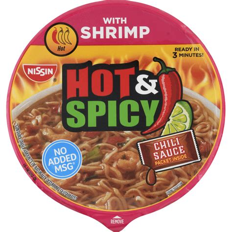 Nissin Ramen Noodle Soup Hot Spicy With Shrimp Oz Instacart