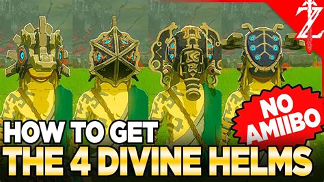 Get All 4 Divine Helms NO AMIIBO Location Upgrades Tears Of The