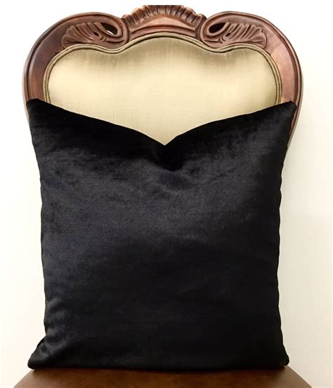 Black Velvet Pillow Black Pillows Pillow Velvet Pillow - Etsy