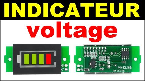 Electronique INDICATEUR Lithium Batterie ALIMENTATION 18650 Li Ion