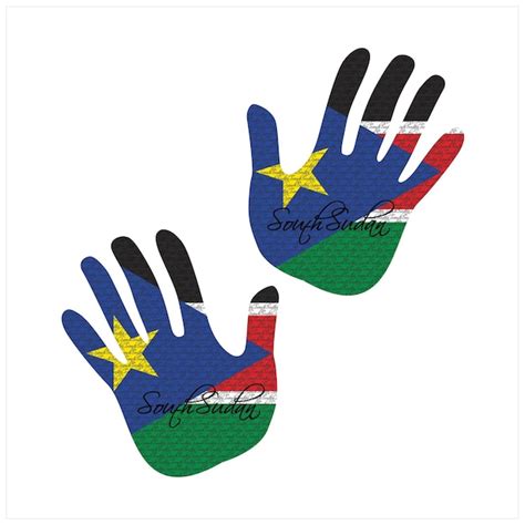 Premium Vector South Sudan Flag Hand Vector