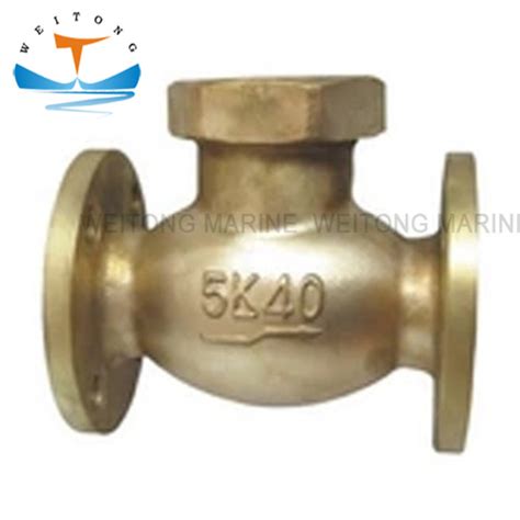 Jis F F Marine Flange Bronze Brass Lift Check Globe Valve