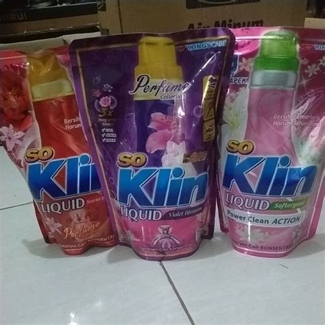 Jual So Klin Liquid Detergen Cair Ml Shopee Indonesia