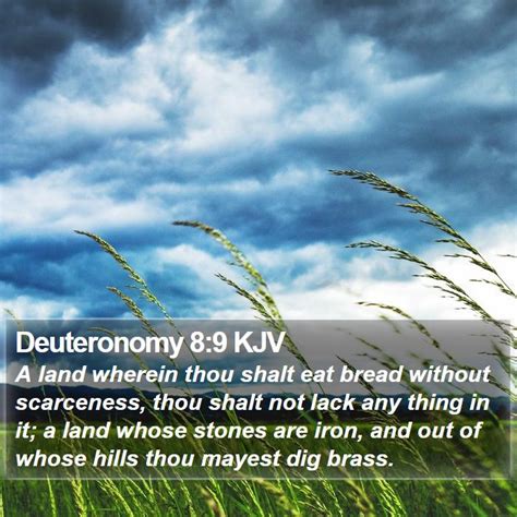 Deuteronomy 8 9 KJV Bible Verse Images