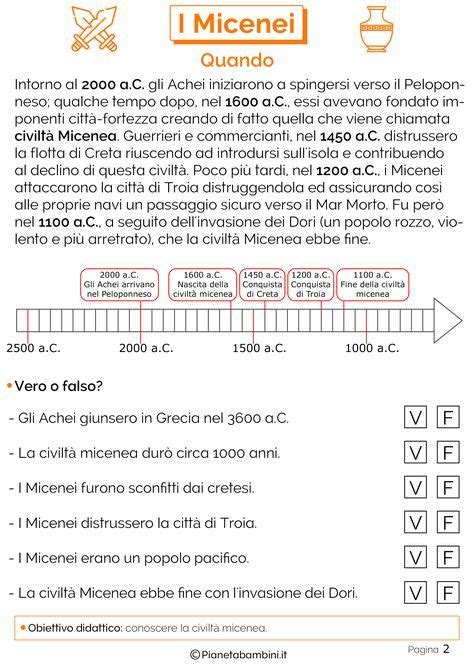 I Micenei Schede Didattiche Per La Scuola Primaria Schede Didattiche