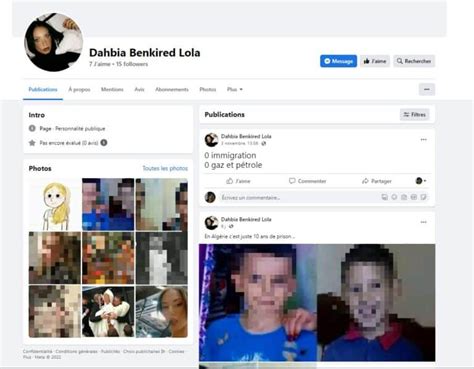 Affaire Lola Lactivité De Dahbia Benkired Sur Tiktok