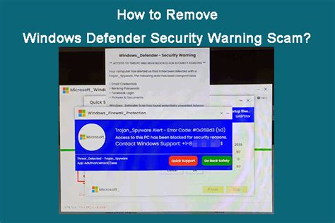 How To Remove Windows Defender Security Warning Scam From Pc Minitool