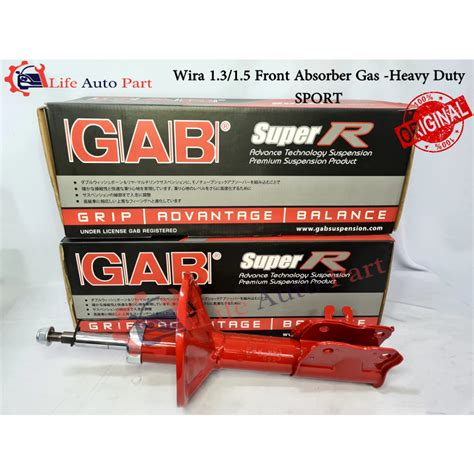 GAB HEAVY DUTY ABSORBER PROTON WAJA WIRA SE TYPE 2 PCS GAS