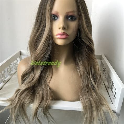 Wavy Blonde Wig Etsy