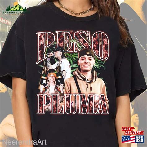 Peso Pluma Shirt Double P Signature T Shirt 2023 Tour Classic Unisex Barronoutdoor