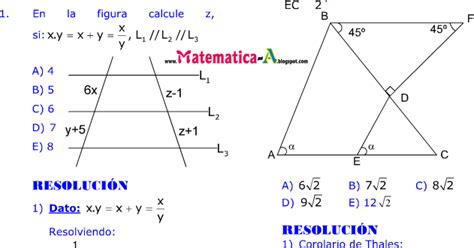 Proporcionalidad Y Semejanza Ejercicios Desarrollados Imprimir Gratis ~ Matematicas Problemas