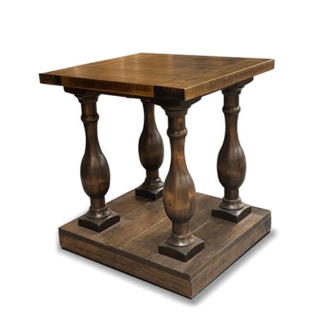 Balustrade Solid Wood End Table Custom Side Table Starts At