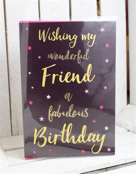 ‘icg Wonderful Friend Birthday Card My Flair Lady