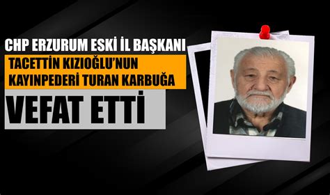 CHP Eski İl başkanı Tacettin Kızıoğlu nun kayınpederi vefat etti