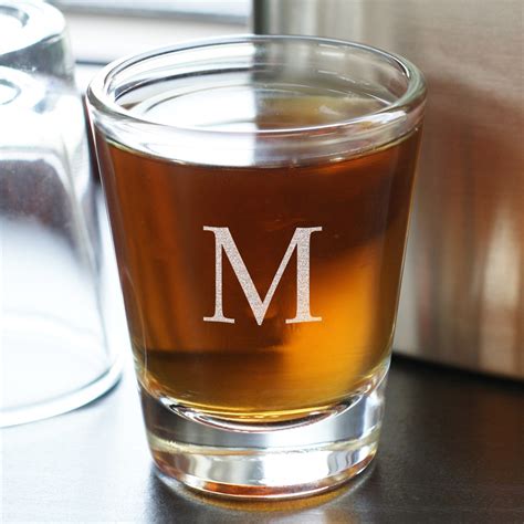 Shot Glass Engraved With Name Or Initials Tsforyounow