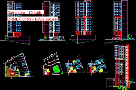 Daire Kule Katl Dwg Projesi Autocad Projeler