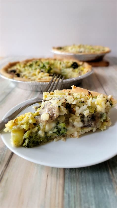 Broccoli Mushroom Cheese Pie - Kosher Everyday