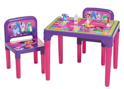 Mesa Mesinha Infantil C 2 Cadeiras Dora Aventureira C Jogo R 179