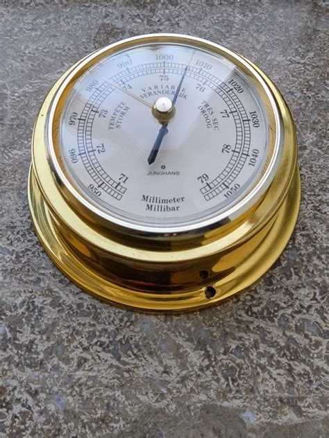 Junghans Scheepsbarometer Bakeliet Glas IJzer Catawiki